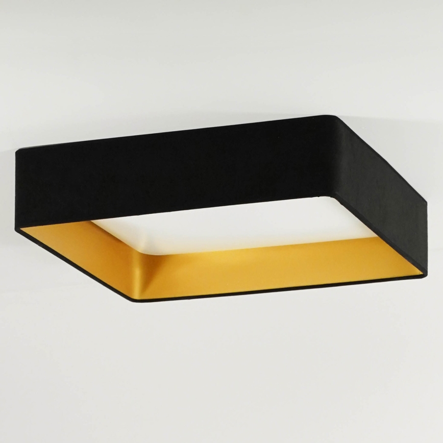 Brilagi - LED loftlampe VELVET SQUARE LED/24W/230V 43x43 cm sort