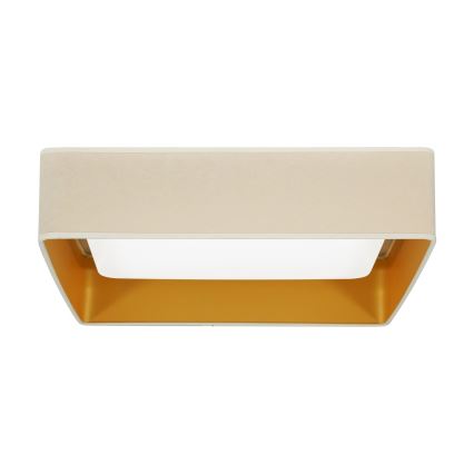 Brilagi - LED loftlampe VELVET SQUARE LED/24W/230V cremefarvet