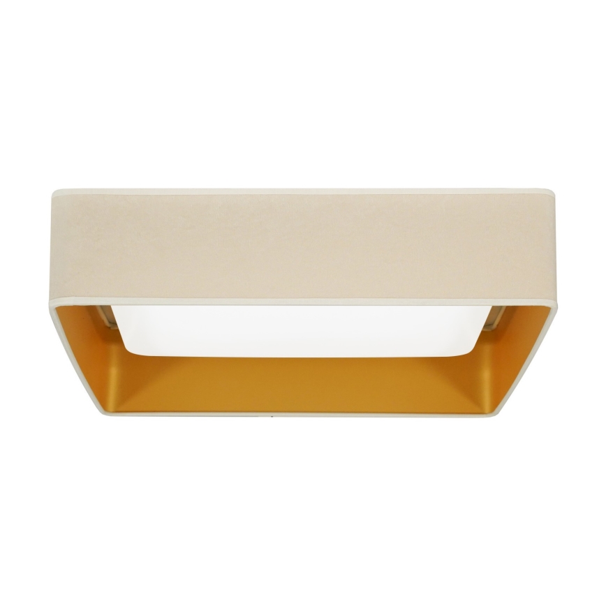 Brilagi - LED loftlampe VELVET SQUARE LED/24W/230V cremefarvet