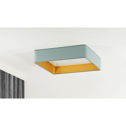 Brilagi - LED loftlampe VELVET SQUARE LED/24W/230V mintgrøn