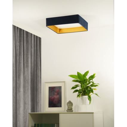 Brilagi - LED loftlampe VELVET SQUARE LED/24W/230V mørkeblå