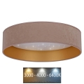 Brilagi - LED loftlampe VELVET STAR LED/24W/230V diam. 40 cm 3000K/4000K/6400K beige/guldfarvet