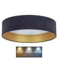 Brilagi - LED loftlampe VELVET STAR LED/24W/230V diam. 40 cm 3000K/4000K/6400K blå/guldfarvet