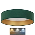 Brilagi - LED loftlampe VELVET STAR LED/24W/230V diam. 40 cm 3000K/4000K/6400K grøn/guldfarvet