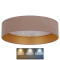 Brilagi - LED loftlampe VELVET STAR LED/36W/230V diam. 55 cm 3000K/4000K/6400K beige/guldfarvet