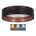 Brilagi - LED loftlampe VELVET STAR LED/36W/230V diam. 55 cm 3000K/4000K/6400K sort/kobberfarvet