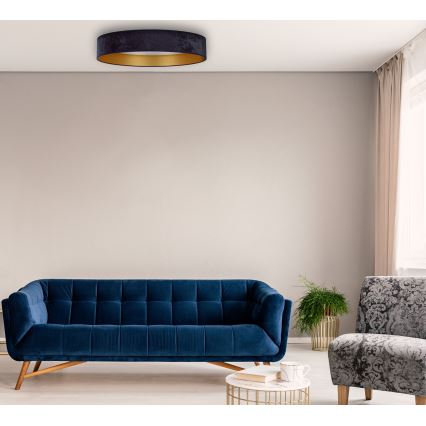 Brilagi - LED loftlampe VELVET STAR LED/36W/230V diam. 55 cm 3000K/4000K/6400K blå/guldfarvet