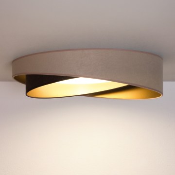 BRILAGI - LED-loftlampe VELVET TWIST LED/24W/230V 4000 K Ø 55 cm beige/brun/guld