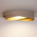 BRILAGI - LED loftlampe VELVET TWIST LED/24W/230V 4000K Ø 55 cm beige/guld