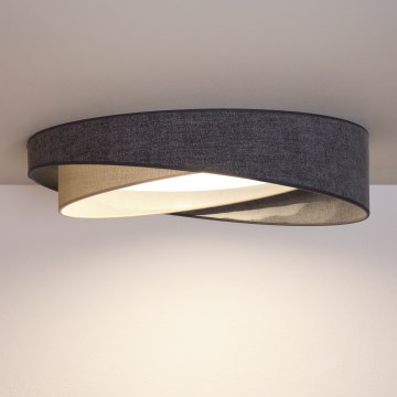 BRILAGI - LED-loftlampe VELVET TWIST LED/24W/230V 4000K Ø 55 cm grå/creme