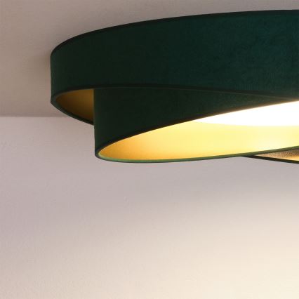 BRILAGI - LED-loftlampe VELVET TWIST LED/24W/230V 4000K Ø 55 cm grøn/guld
