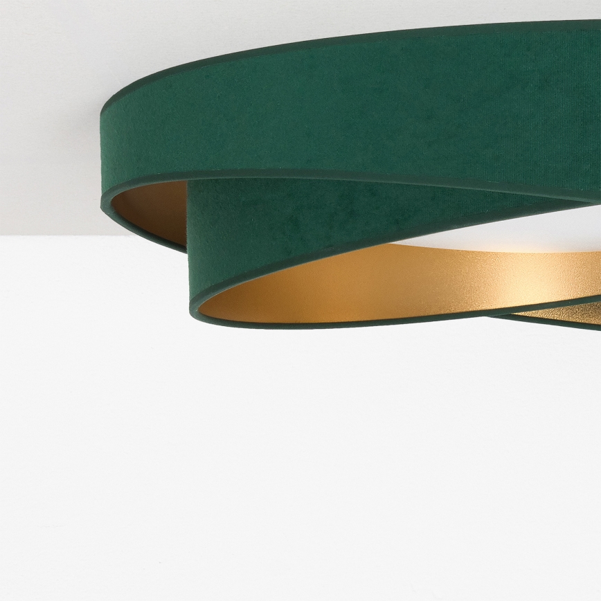 BRILAGI - LED-loftlampe VELVET TWIST LED/24W/230V 4000K Ø 55 cm grøn/guld