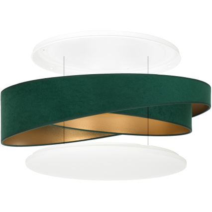 BRILAGI - LED-loftlampe VELVET TWIST LED/24W/230V 4000K Ø 55 cm grøn/guld