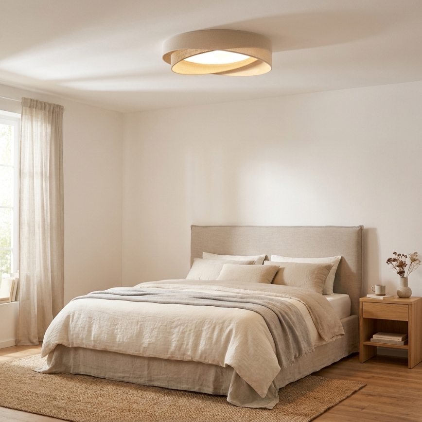 BRILAGI - LED loftlampe VELVET TWIST LED/24W/230V 4000K Ø 55 cm creme/beige