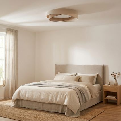 BRILAGI - LED loftlampe VELVET TWIST LED/24W/230V 4000K Ø 55 cm creme/beige