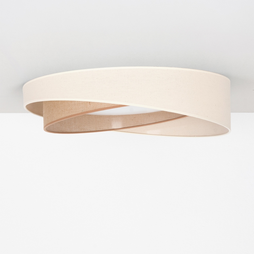 BRILAGI - LED loftlampe VELVET TWIST LED/24W/230V 4000K Ø 55 cm creme/beige