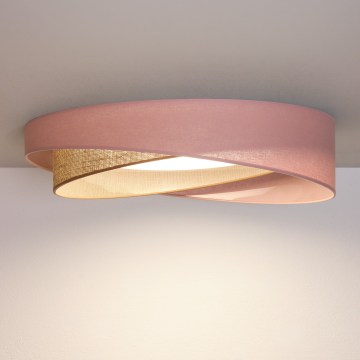 BRILAGI - LED loftlampe VELVET TWIST LED/24W/230V 4000K Ø 55 cm rosa/beige