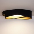BRILAGI - LED Loftlampe VELVET TWIST LED/24W/230V 4000K Ø 55 cm sort/guld