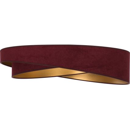 BRILAGI - LED loftlampe VELVET TWIST LED/24W/230V 4000K Ø 55 cm vinrød/guld