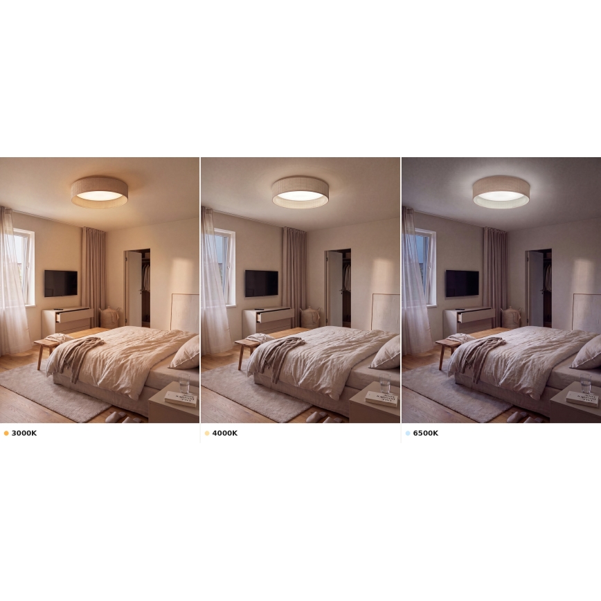 Brilagi - LED-loftlampe VELVET VARI LED/24W/230V 3000/4000/6500K Ø 45 cm beige