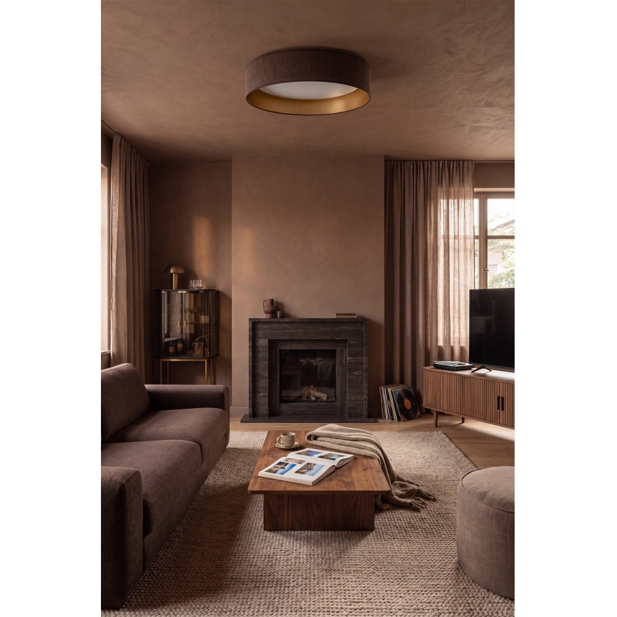 Brilagi - LED-loftlampe VELVET VARI LED/24W/230V 3000/4000/6500K Ø 45 cm brun/guld