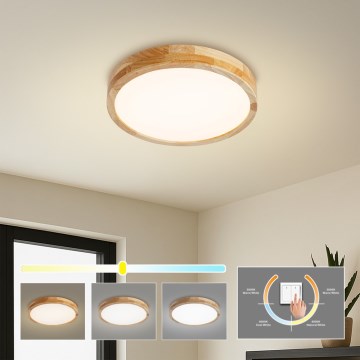 Brilagi - LED loftlampe WOODLINE LED/24W/230V 3000/4000/6000K eg Ø 30 cm