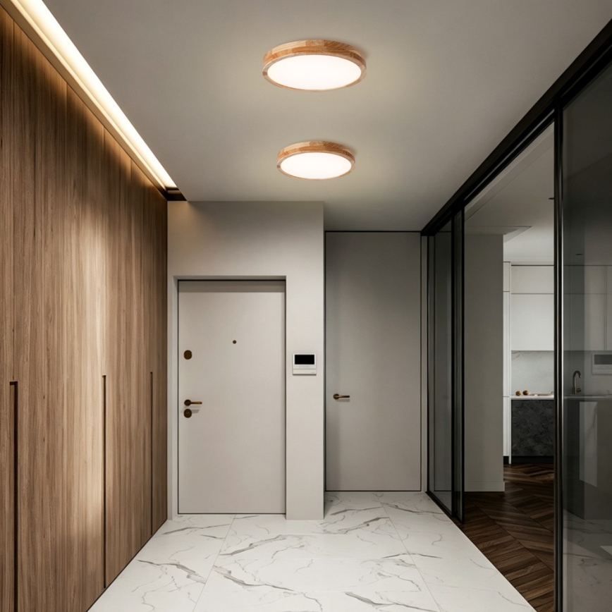 Brilagi - LED loftlampe WOODLINE LED/24W/230V 3000/4000/6000K eg Ø 30 cm
