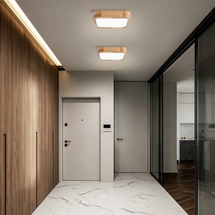 Brilagi - LED loftarmatur WOODLINE SQUARE LED/32W/230V 3000/4000/6000K eg 30x30 cm