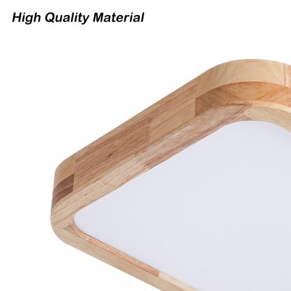Brilagi - LED loftarmatur WOODLINE SQUARE LED/32W/230V 3000/4000/6000K eg 30x30 cm