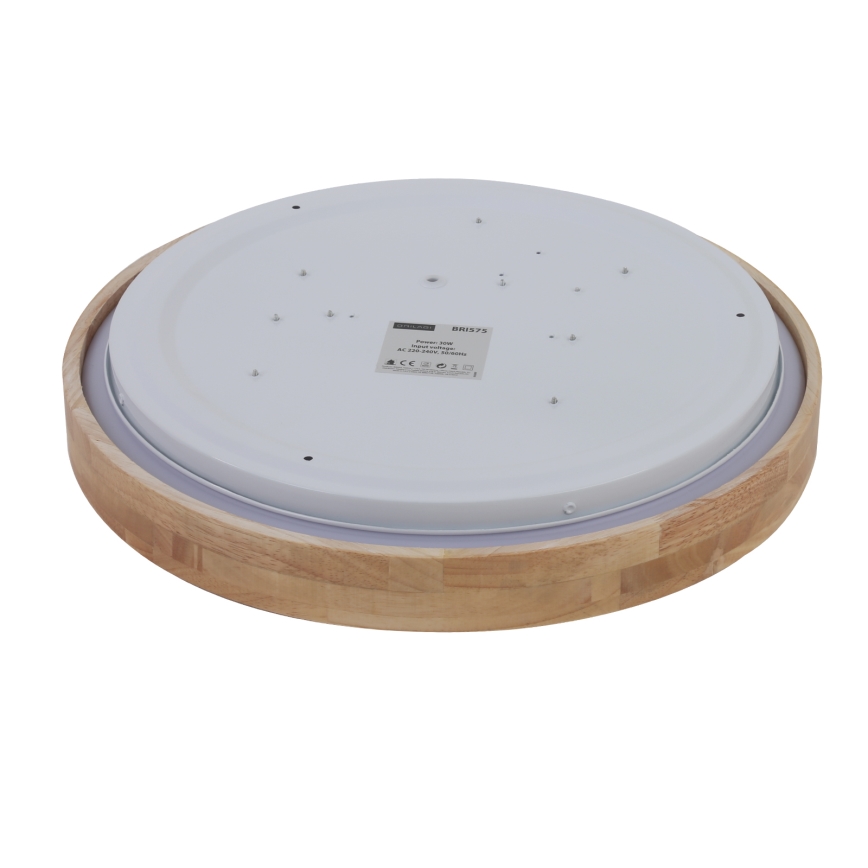 Brilagi - LED loftlampe WOODROUND LED/30W/230V 3000/4000/6000K Ø 40 cm træ CRI 90