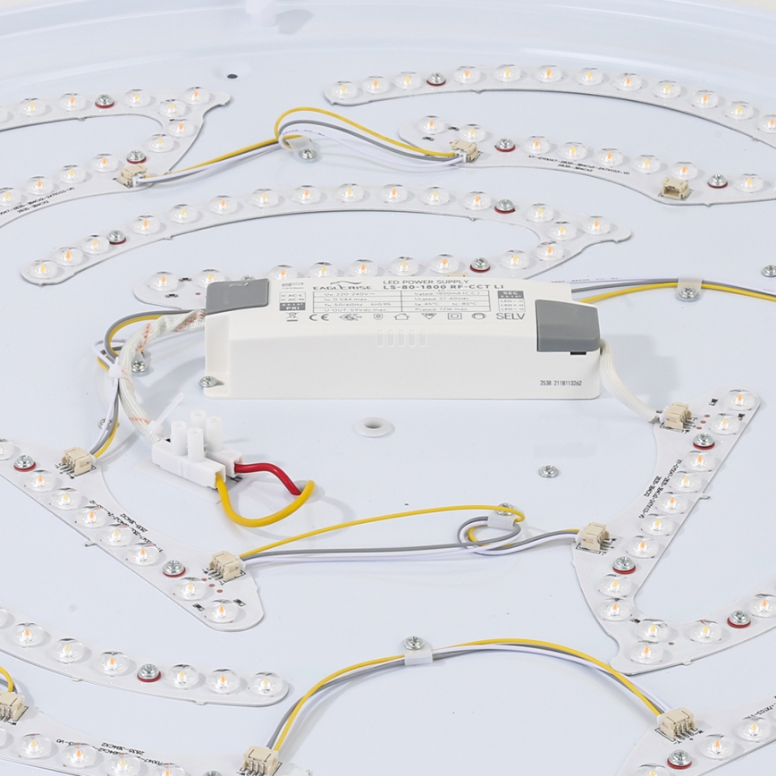 Brilagi - WOODROUND LED loftlampe 70W/230V 3000/4000/6000K Ø 80 cm i træ CRI 90