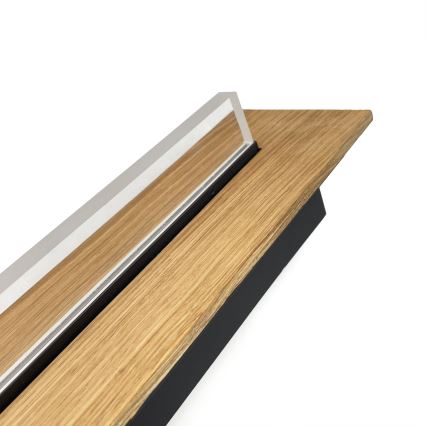Brilagi - LED-loftlampe WOODY FLAT LED/25W/230V 118 cm eg/sort