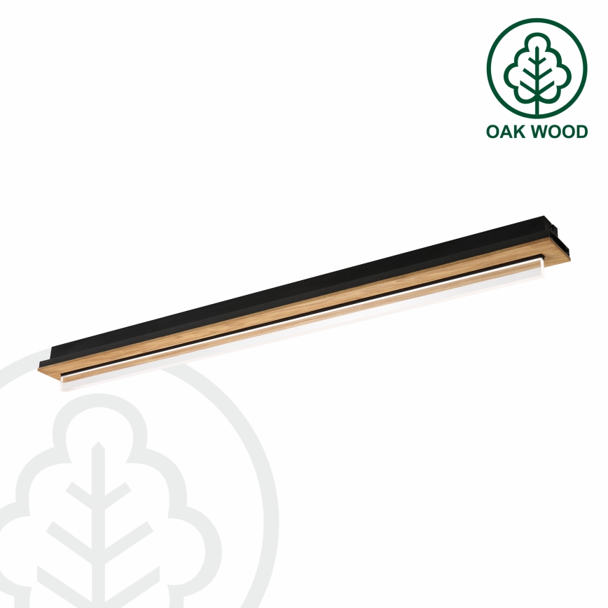 Brilagi - LED loftlampe WOODY FLAT LED/25W/230V eg/sort