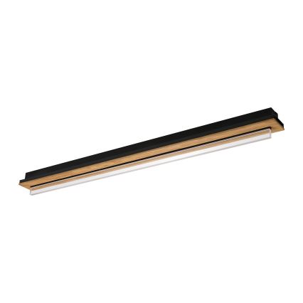 Brilagi - LED loftlampe WOODY FLAT LED/25W/230V eg/sort