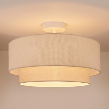 Brilagi - LED loftlysekrone BOHO ECO 1xE27/10W/230V Ø 40 cm cremefarvet