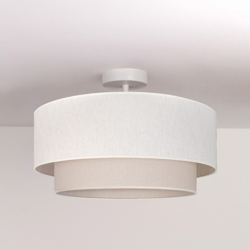 Brilagi - LED loftlysekrone BOHO ECO 1xE27/10W/230V Ø 40 cm cremefarvet