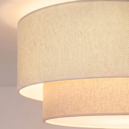 Brilagi - LED loftlysekrone BOHO ECO 1xE27/10W/230V Ø 40 cm cremefarvet