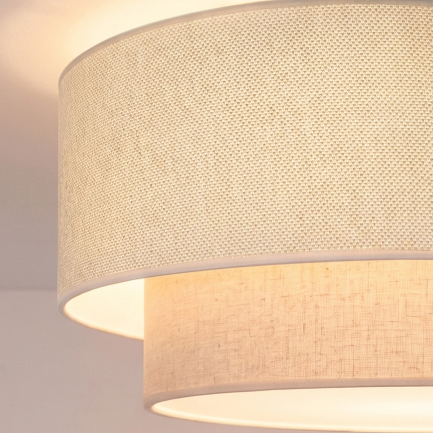 Brilagi - LED loftlysekrone BOHO ECO 1xE27/10W/230V Ø 40 cm cremefarvet