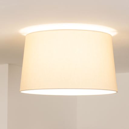 Brilagi - LED loftmonteret lysekrone CERIA 1xE27/40W/230V Ø 45 cm beige