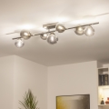 Brilagi - LED loftmonteret lysekrone MILLA 7xG9/3W/230V sort krom/røget