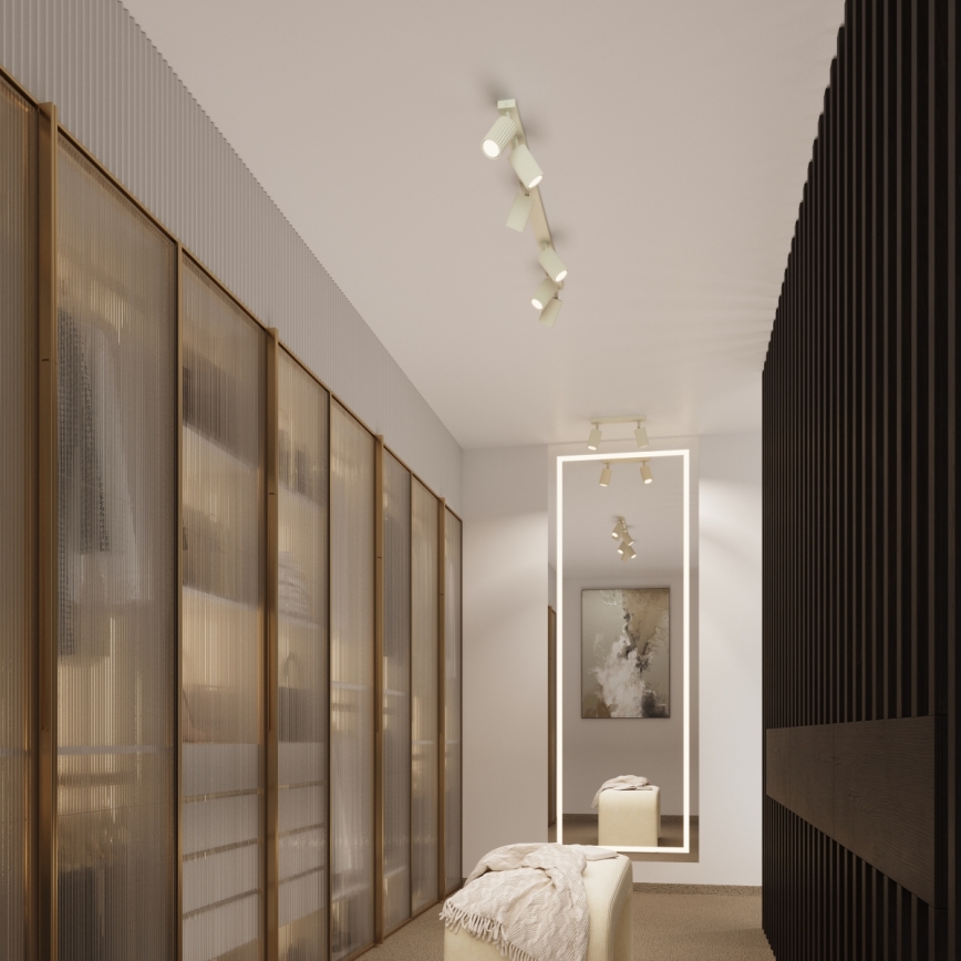 Brilagi - LED loftspot CRESTO 1xGU10/10W/230V 30 cm cremefarvet