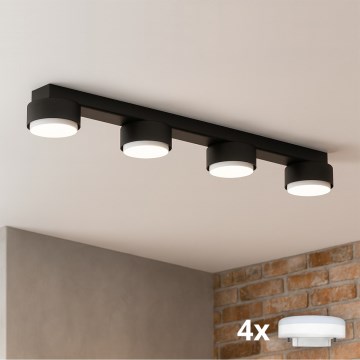 Brilagi - LED loftspot MONO 4xGX53/13W/230V sort