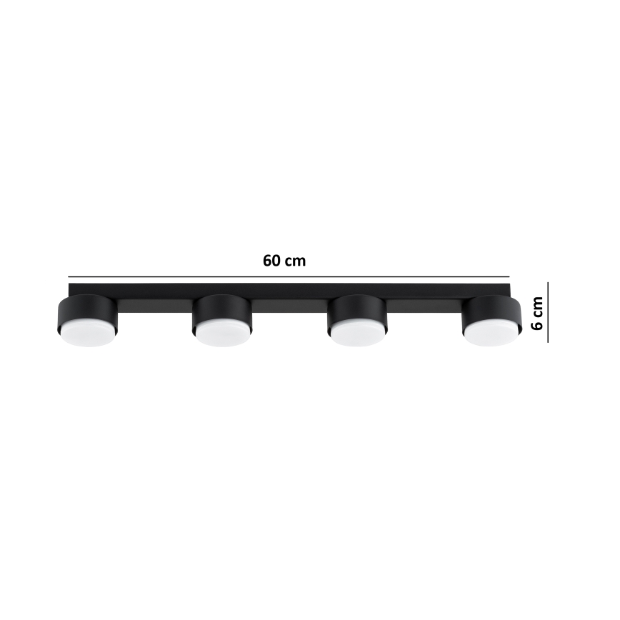 Brilagi - LED loftspot MONO 4xGX53/30W/230V sort