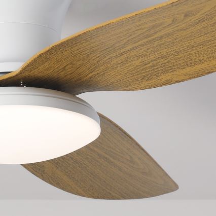 Brilagi - LED loftventilator dæmpbar LED/30W/230V 3000-6500K hvid/brun + fjernbetjening