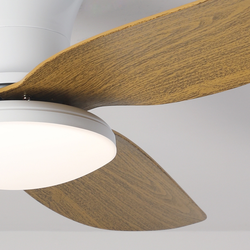 Brilagi - LED loftventilator dæmpbar LED/30W/230V 3000-6500K hvid/brun + fjernbetjening