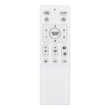 Brilagi - LED loftventilator dæmpbar LED/30W/230V 3000-6500K sort/brun + fjernbetjening