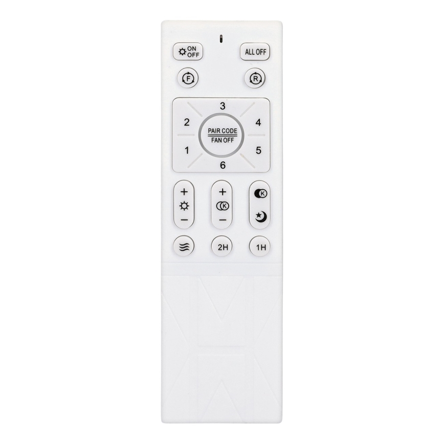 Brilagi - LED loftventilator dæmpbar LED/30W/230V 3000-6500K sort/brun + fjernbetjening
