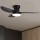Brilagi - LED loftventilator dæmpbar LED/30W/230V 3000-6500K sort + fjernbetjening