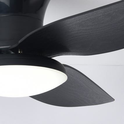 Brilagi - LED loftventilator dæmpbar LED/30W/230V 3000-6500K sort + fjernbetjening