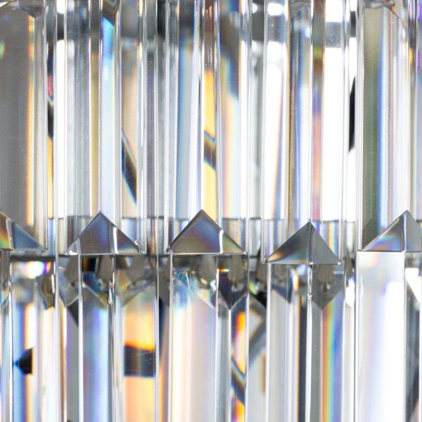 Brilagi - LED Lysekrone i krystal m. kædeophæng MOZART 5xE14/40W/230V skinnende krom